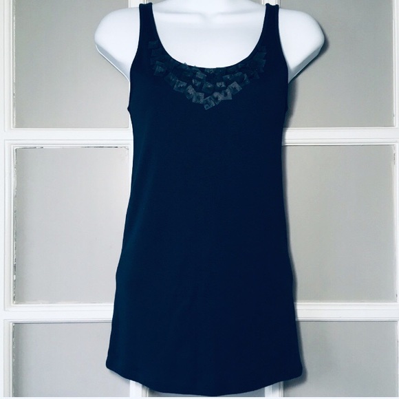 EILEEN FISHER BLUE TANK TOP - Picture 1 of 8